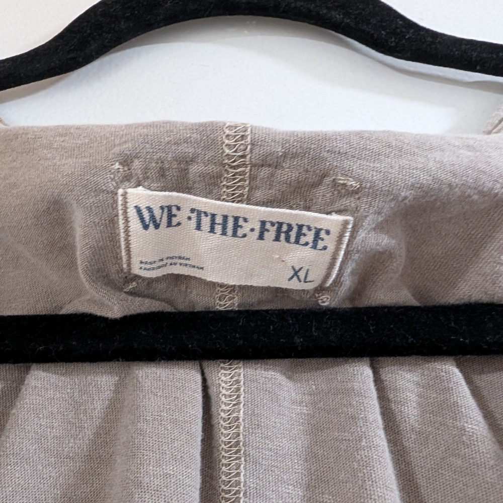 We The Free Taupe Long Sleeve Top - Picture 2 of 3